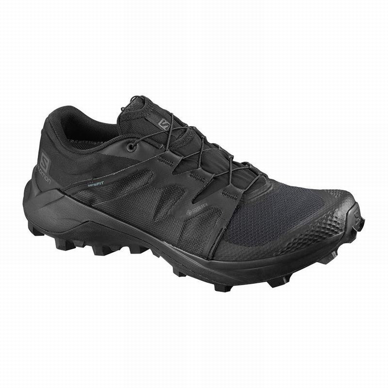 SALOMON WILDCROSS GTX Philippines - Men's Trail Running Shoes - Black | 485170-ZCF